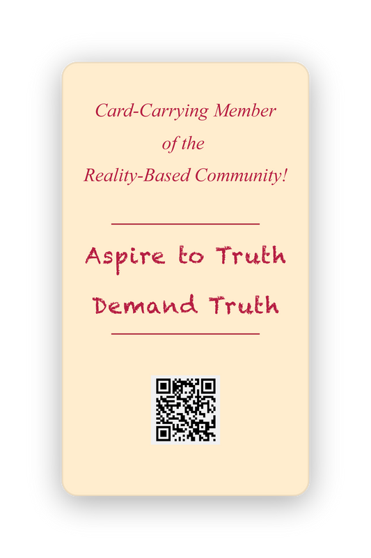 Reality-Based Community Card — 5-Pack