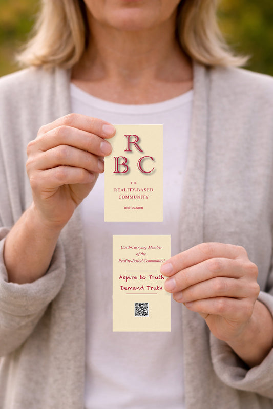 Reality-Based Community Card
